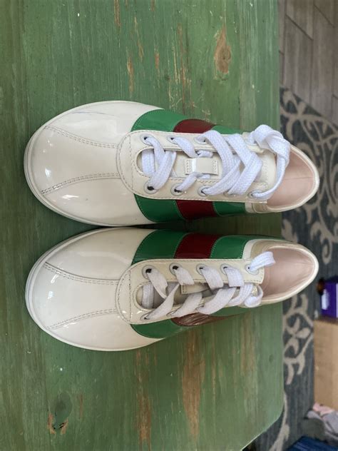 gucci falacer white|Size 9.5 .